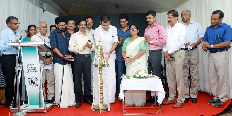 08.03.2019
Mr Roji M John MLA inaugurated the National Level Build Expo NIRMAN2K19 at CSA Hall Angamaly. Paul Mundadan Chairman Presided over the function. M A Gracy Municipal Chairperson gave the Key Note Speech. Dr. George Issac Principal and other dignitaries are also seen INAUGURATION OF NIRMAN2K19